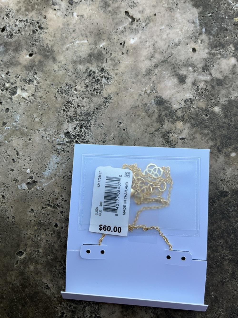 KENDRA SCOTT Gold Toned Elisa Cobalt Howlite Necklace - Picture 3 of 5